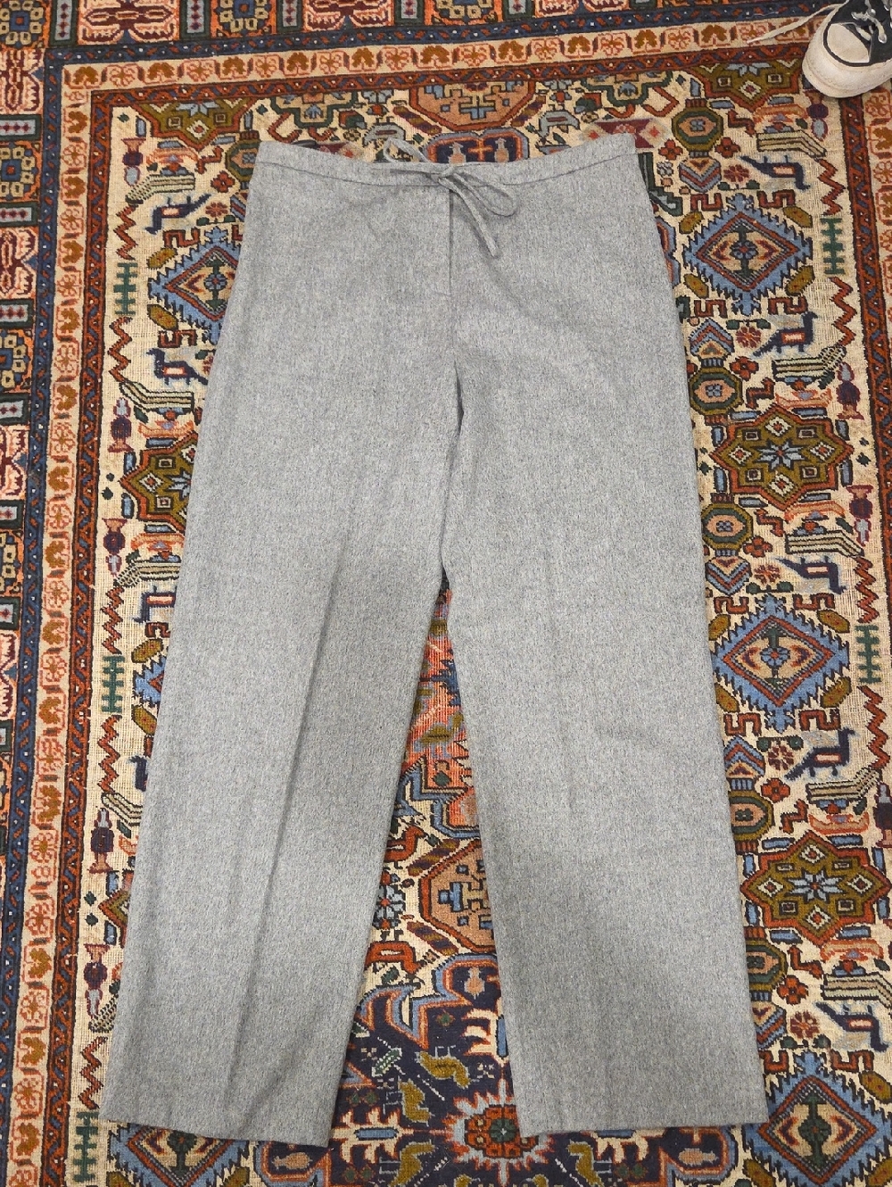 French Connection Light Gray Wide-Leg Pants